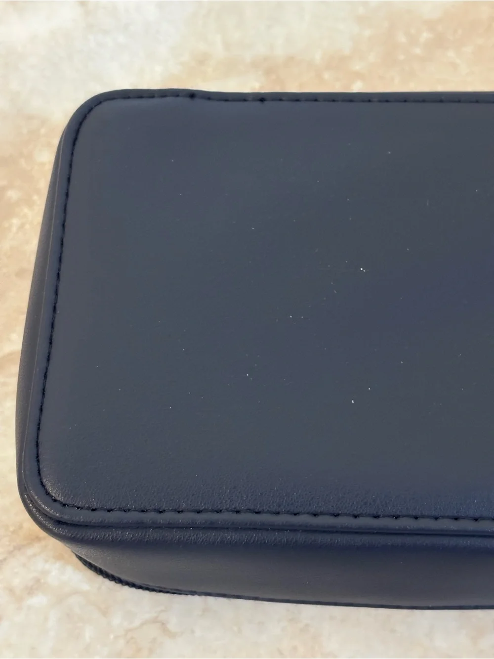 Missoni Navy Quilted Travel Zip Cosmetic Pouch